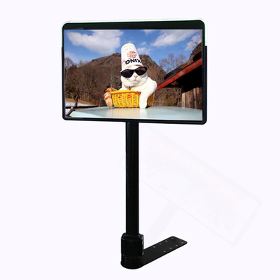 24 tum dubbelsidig LCD -skärm med stand & hdmii/vga/USB -ingångar
