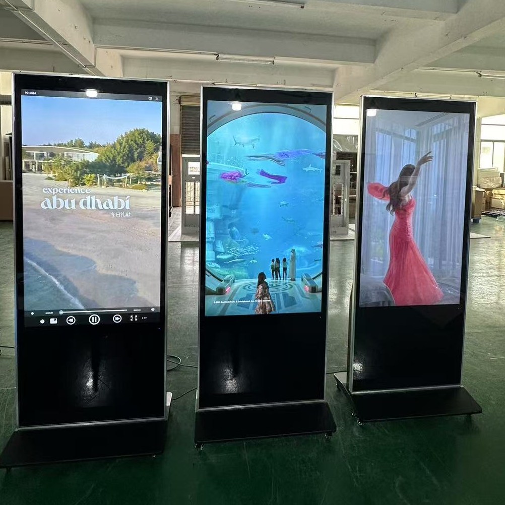 55 tum inomhusgolv stående reklamspelare