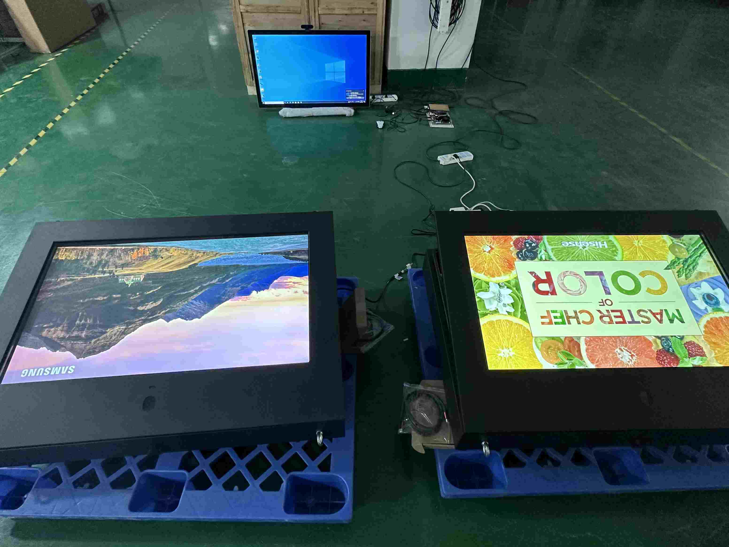 Utomhus 43 väggmonterad 2500nits kiosk 4k monitor