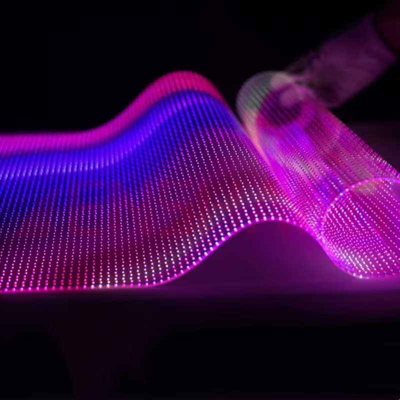 Smal flexibel mjukfilm transparent LED -display